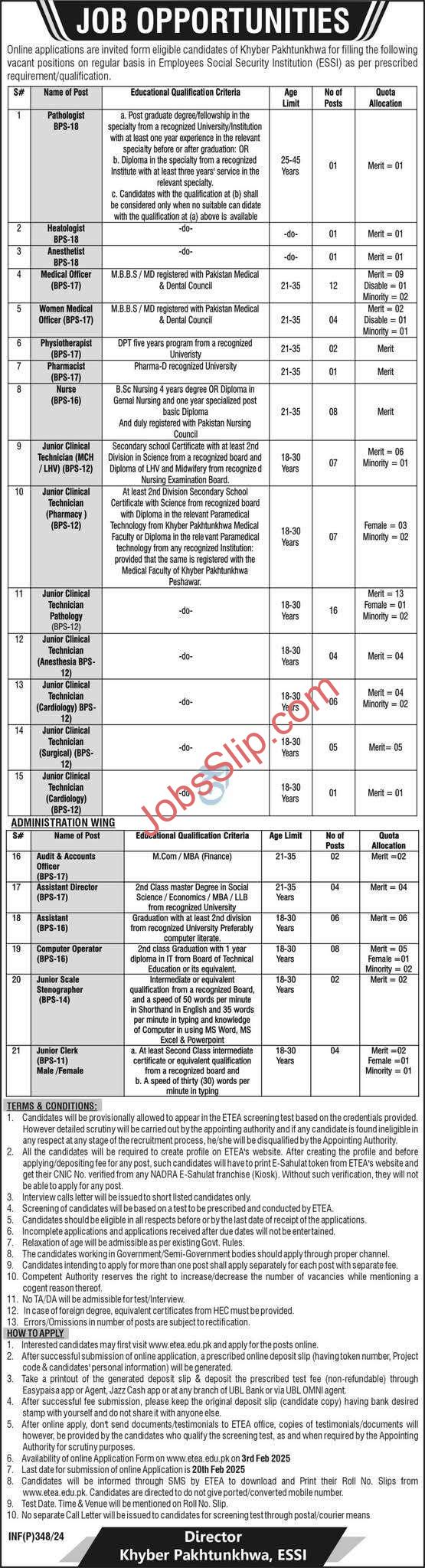  ESSI KPK Jobs 2025 